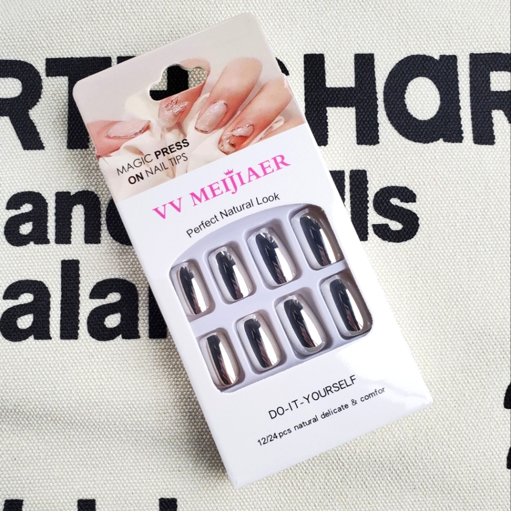 Chrome Press On Nails